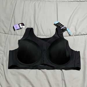 Bali Support Bra Stretch Strap Cool Comfort Fabric Black Womens Size 40C NWT